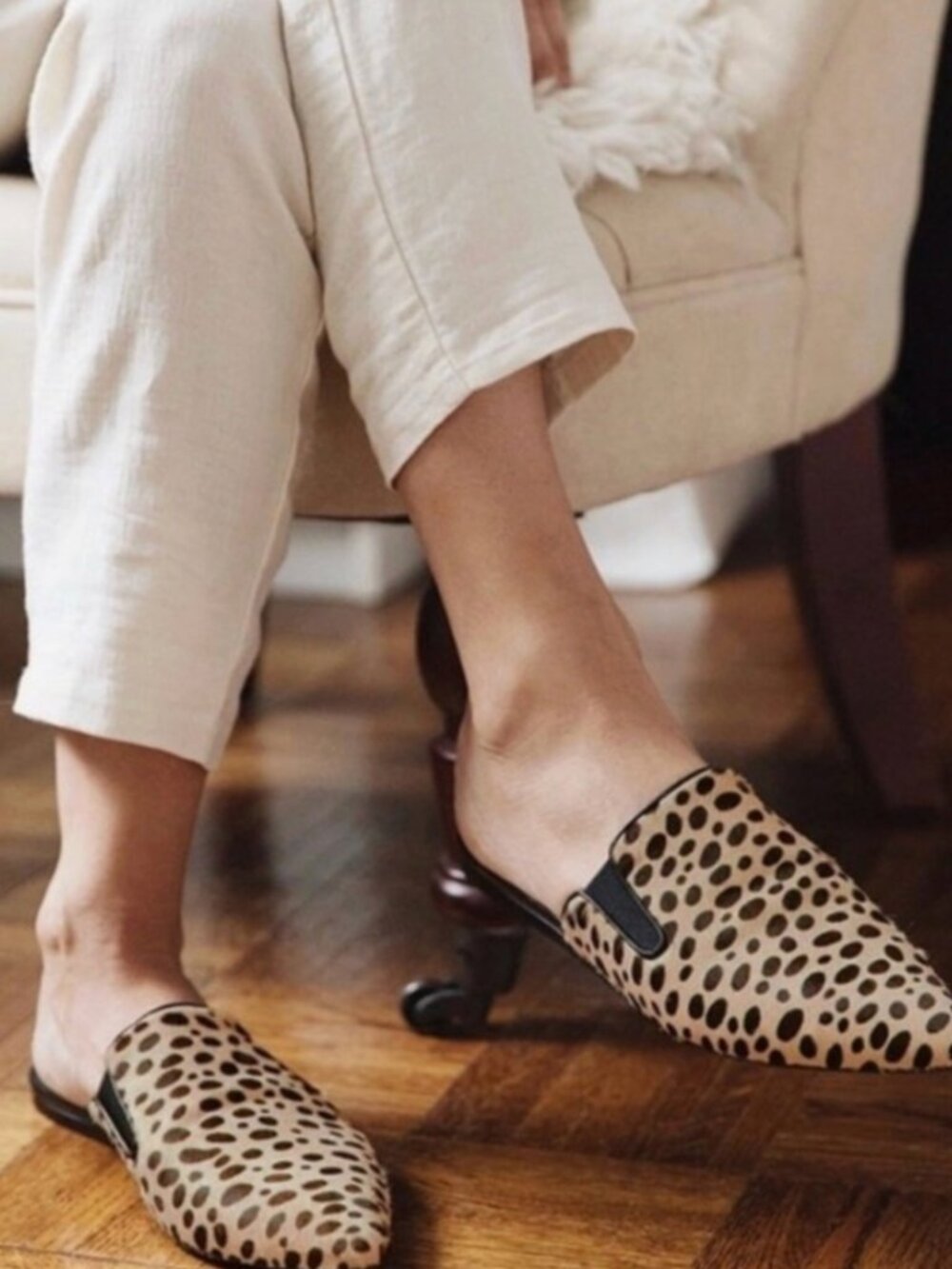 Jenni Kayne calf hair leopard print leather - BRAND NEW!!